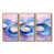 Toile avec cadre flottant or