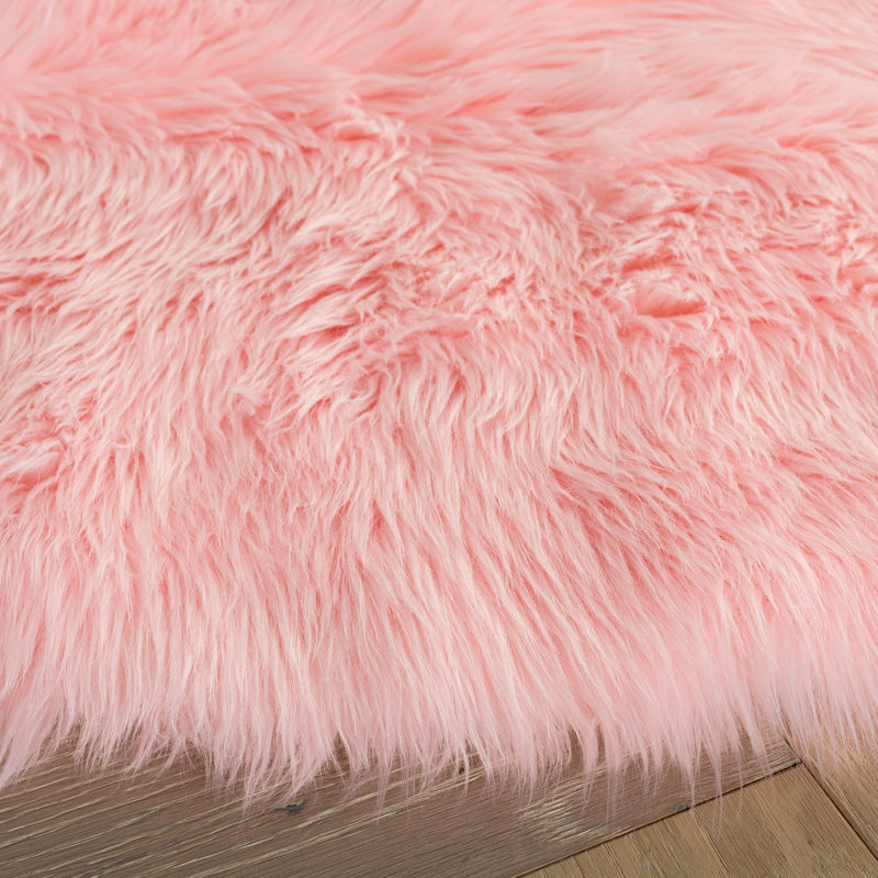 Tapis rose Martinette, Rond 3 pi