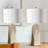 Corma 72cm Living Room Table Lamp with Ceramic Base, Bedside Buffet Lamp for Bedroom with Linen Shade