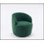 Fauteuil pivotant polyvalent avec rembourrage confortable et anneau en métal élégant-1501397740