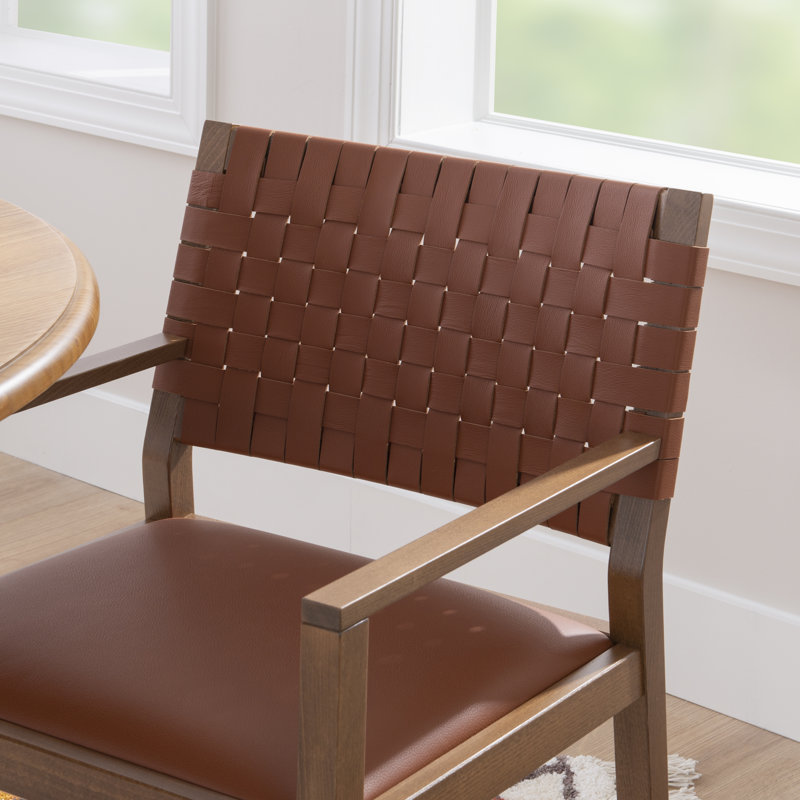 Morrow Upholstered Arm Chair in Brown