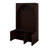 Arched Entryway Hall Tree With Bench And 3 Cabinets, Entryway Coat Rack With 4 Golden Hooks And Top Compartments-1710364341