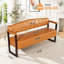 Banc de pièce, canapé de réception moderne de style Mid-Century 57,83 po avec dossier capitonné et garniture cloutée-748415238