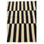 Tapis noir et blanc Ousley