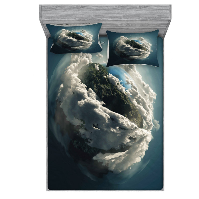 Earth Microfiber Sheet Set, Full Sheet Set + Fitted Sheet + 2 Pillowcases