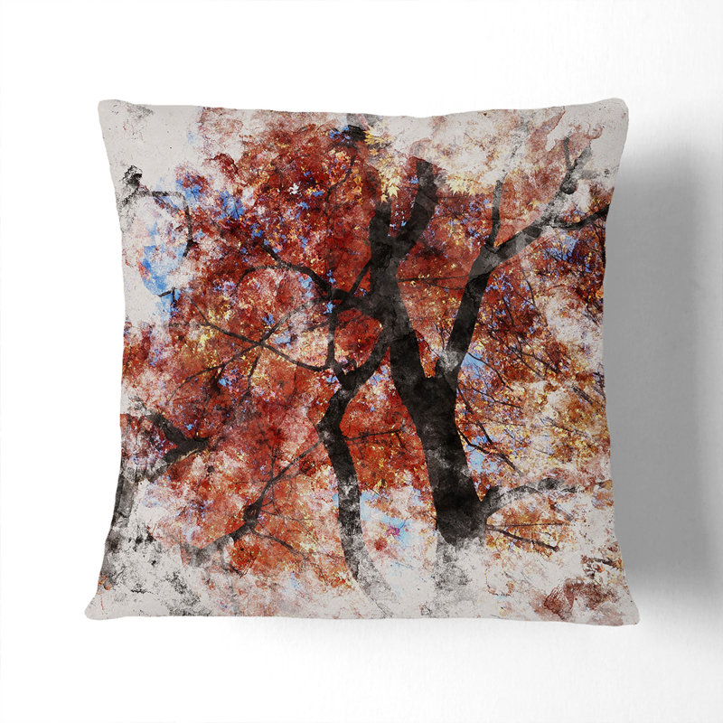 Maple Tree Vol.2 Square Throw Cushion, 40cm H x 40cm W x 15cm D