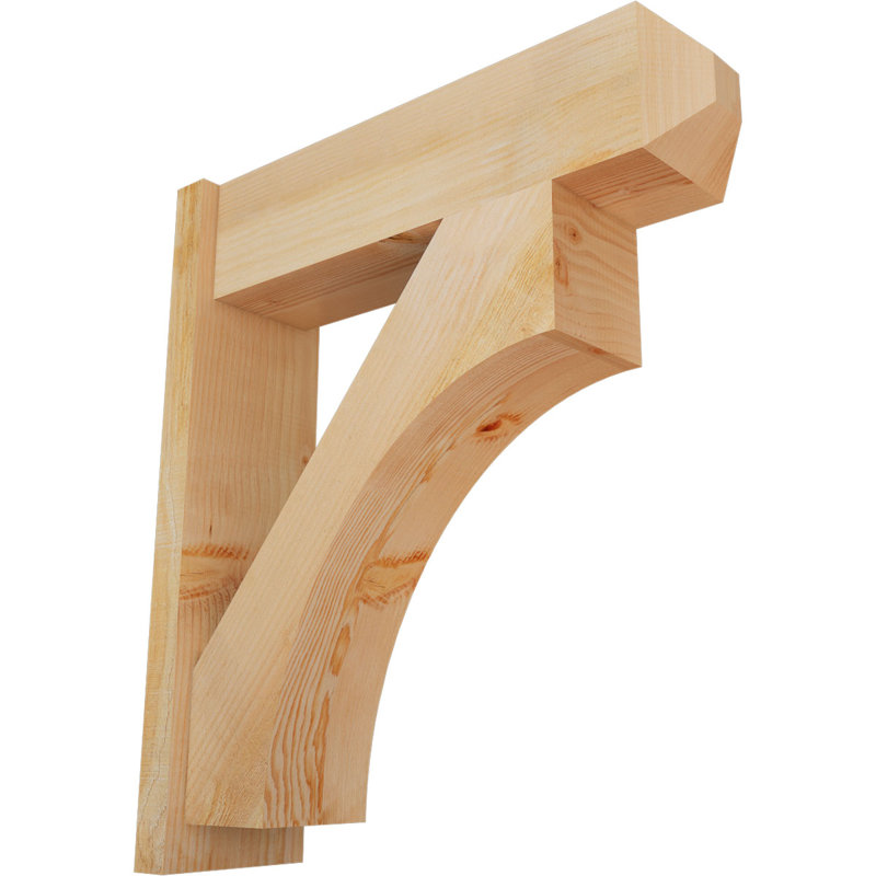 Persienne en bois rustique Westlake Craftsman, P 28 po x H 32 po, Sapin Douglas de 8 po (sciage brut)