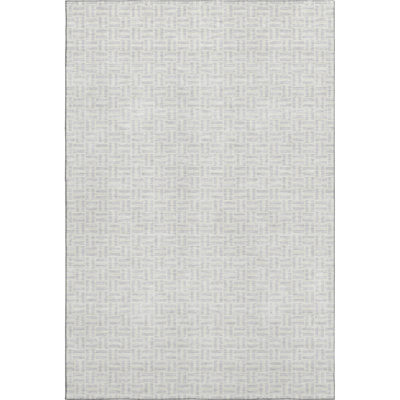 Premium Machine Washable Prisco Silver Rug