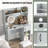 Home Office Desk With Raised Display Shelf And 2 Open Shelves
