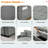 3 In 1 Convertible Sleeper Sofa Bed With Reclining Backrest, Pillows And Side Pockets-587081242