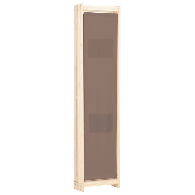 Rizzo 170cm H Folding Room Divider, Brown, 5, 200 x 170cm