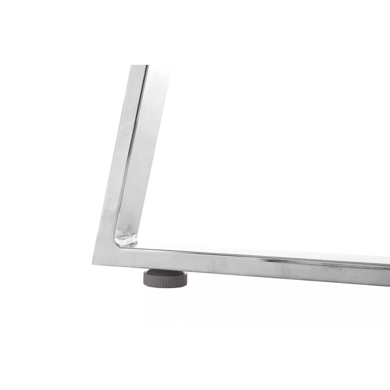 Barta Glass Top Metal Base Dining Table