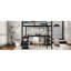 Lit mezzanine en métal noir avec bureau - Espace et pour les petites chambres-925432240-925432247