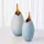 Frosted Vase w/Amber Casing-71272872-71272869