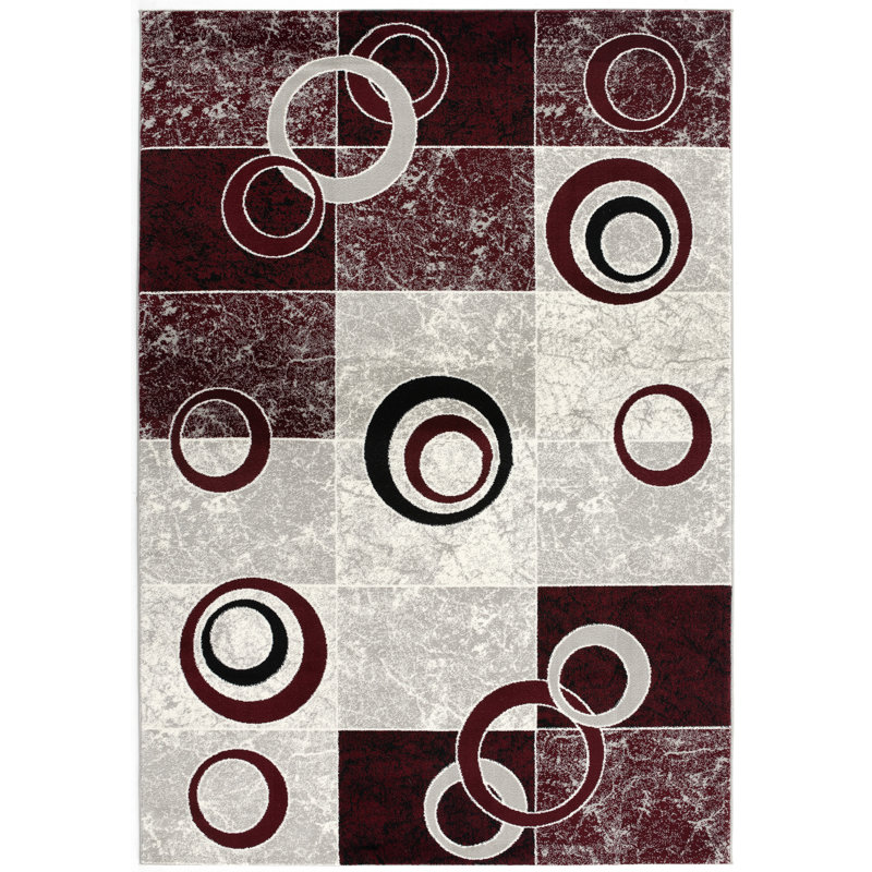 Dillup-Jones Geometric Indoor Rug, Rectangle 2'3" x 3'