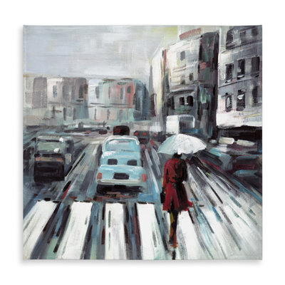 Blue Bedroom Tablecloth - Abstract Pedestrian Crossing Decor