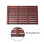 Tapis en bois de teck antidérapant Petties-537128553