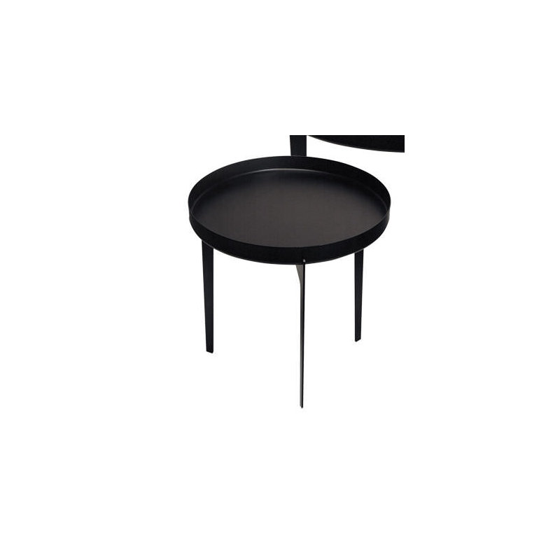 Tray Top End Table, Black