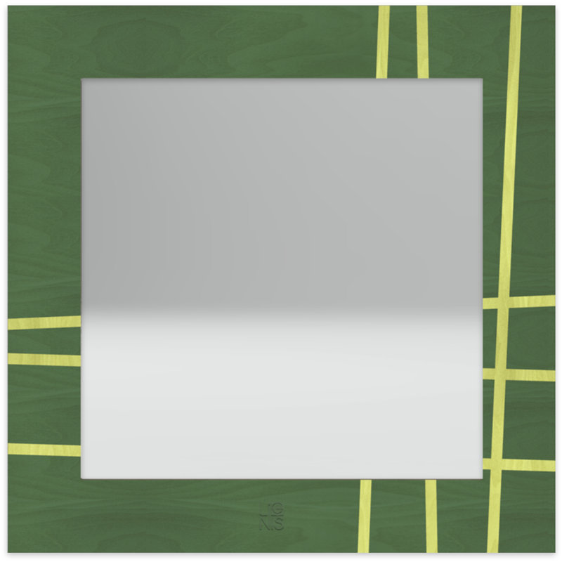 Dolcevita Flat Mirror, Dark Green/Light Green