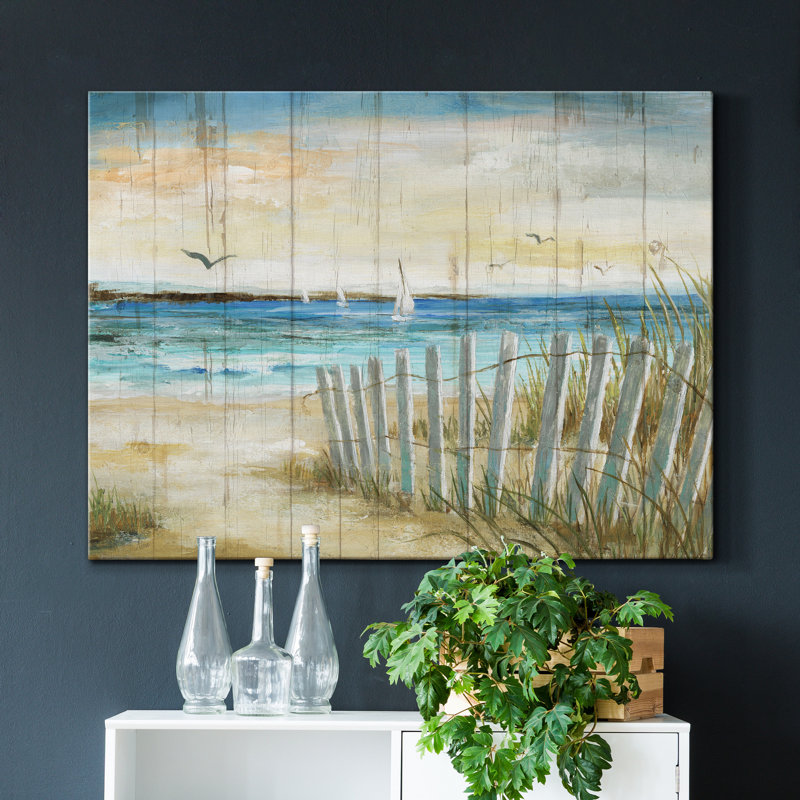 Coastal Causeway - Impression sur toile tendue, H 12 po x l 8 po x P 1 po