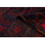Tapis noir et rouge Teimani 5 pi 11 po x 12 pi 6 po