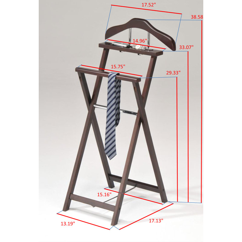 Valise pliable en bois, Noyer