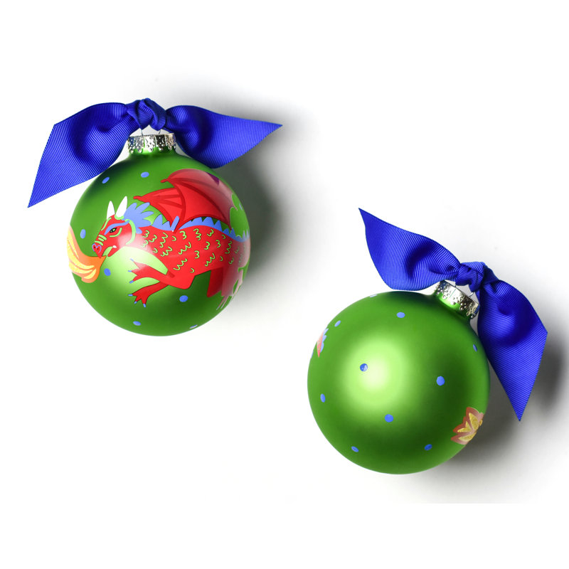 3.94'' Glass People Ball Ornament