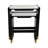 Stone And Acacia Wood Accent Tables With Travertine Top, Set Of 2