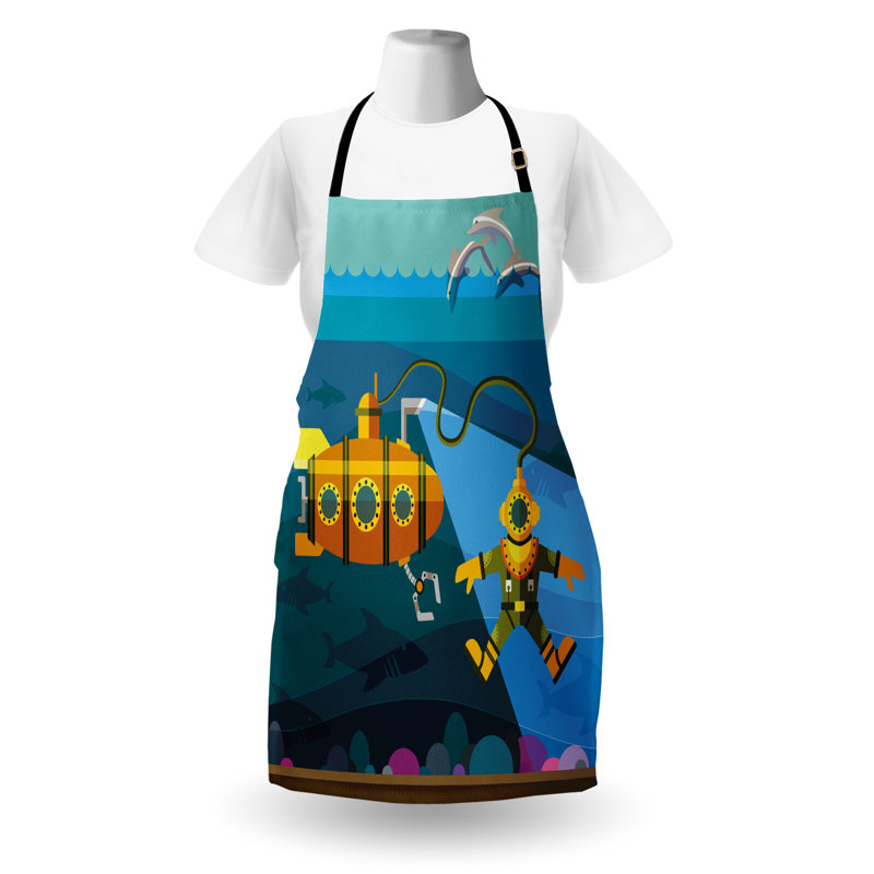 No Pattern Bib Apron