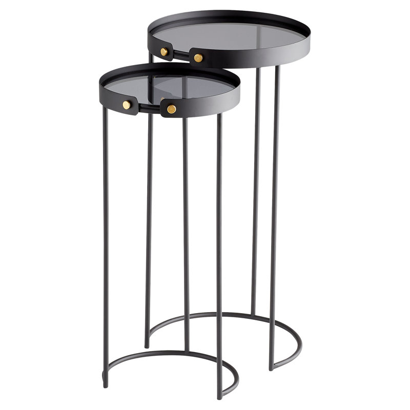 Ensemble de tables de bout 2 pièces Tall Bow