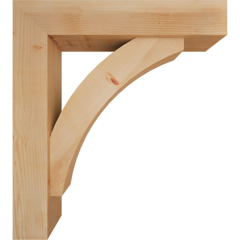 Support à blocs l 7 1/2 po x P 34 po x H 38 po Thorton avec support décalé, sapin Douglas, 38 x 34