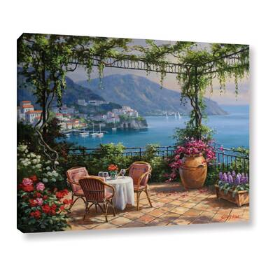 Colorful Italian Town Nestled Near The Sea Canvas Wall Art in 4 Sizes –  Mind Body Spirit