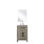 Meuble-lavabo en chêne gris, 20 po x 18 po, comptoir en acrylique, robinet inclus, 18 po Meuble-lavabo avec comptoir et robinet l 20 po x P 18 po Mirror-754522138
