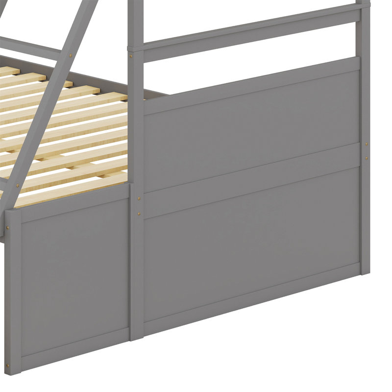 Lit superposé avec tiroirs de rangement, Gris