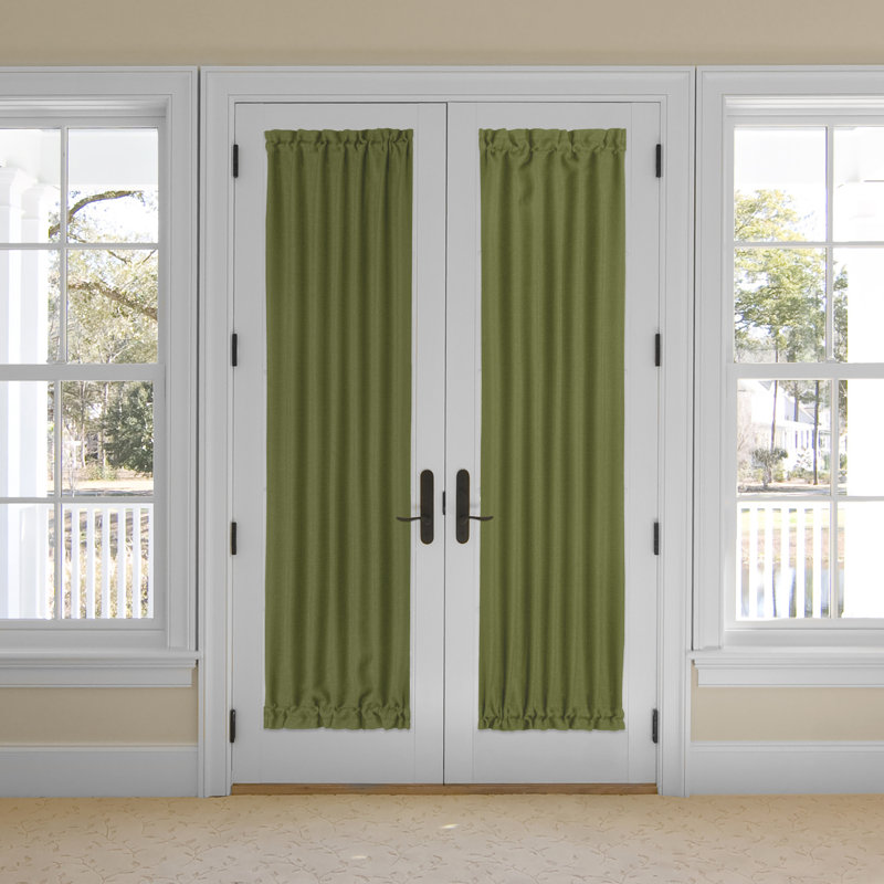 Panneau de rideau simple Lamesa, Vert, L 25 po x L 72 po
