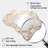 Minimalism White Tulips Symphony - Tulips Cloud Mirror, Beige Asymmetrical Unique Wall Mirror, Printed Metal Art-1702701117