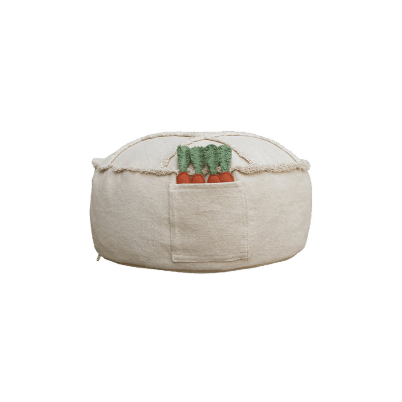 Tic-Tac-Toe Round Pouf
