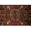 Tapis unique en laine noué à la main de style brique rouge Heriz des années 1980 de 9 pi 10 po x 12 pi 10 po