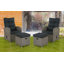 Wicker Outdoor Lounge Chair with Ottoman