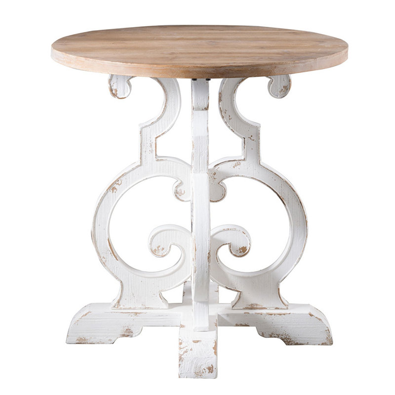 Solid Wood Top End Table
