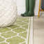 Tapis d'intérieur / extérieur vert / crème Trebol-1201514263
