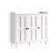 Armoire à chaussures à 5 niveaux avec 3 portes et 3 tablettes réglables pour le vestibule Abril-1990981030