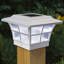Éclairage de poteau de clôture à DEL intégrée à énergie solaire 4 po x 4 po avec adaptateur de base inclus Prestige-23282567-23282570
