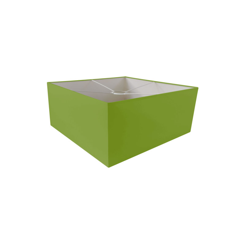 Esa 1 - Light Square/Rectangle Pendant, 25cm H x 40cm W x 40cm D, Green
