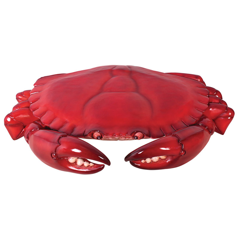 Colossal Crustacean Grand-Scale King Crab Statue, 5" H x 34" W x 28" D