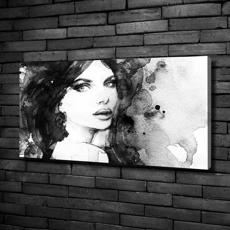 Woman Portrait - Wrapped Canvas Print