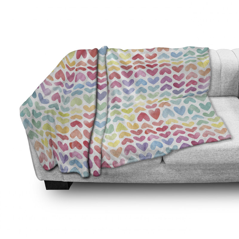 Hand Woven Throw Blanket, 50" W x 60" L