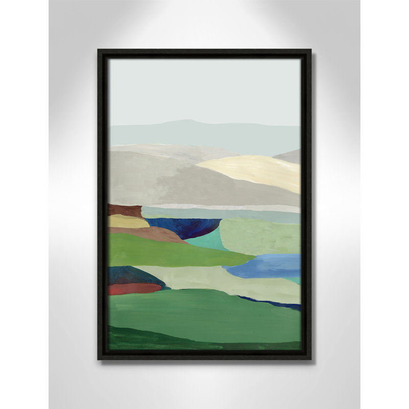 Free Land II - reproduction d'art sur toile, H 19,5 po x l 13,5 po x P 2 po, Toile Espresso