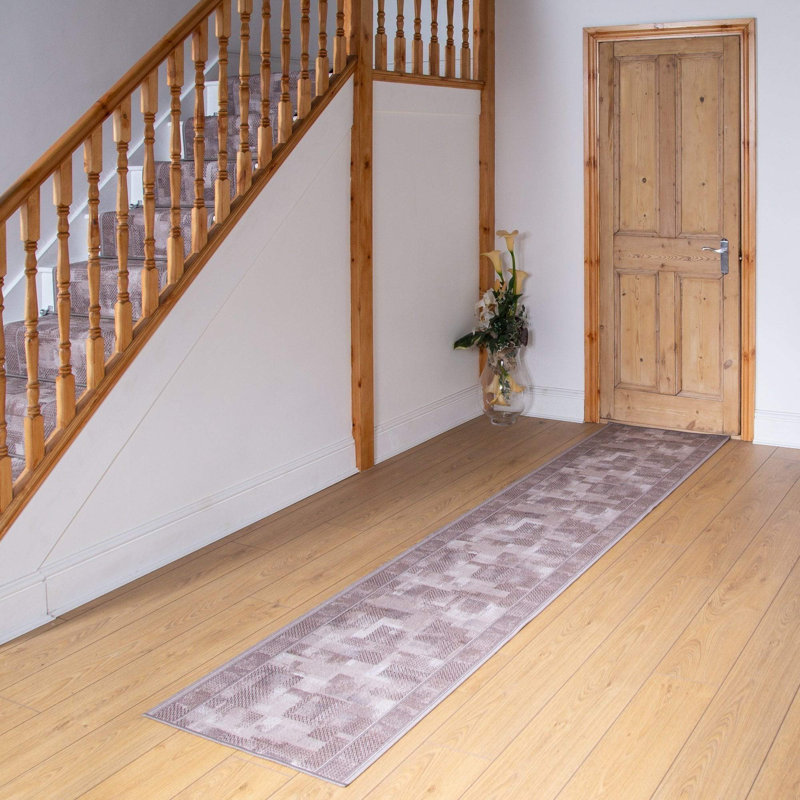 Banner Abstract Hand Hooked Indoor Area Rug, Runner 540cm x 66cm