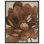 «Bronze Flower II», reproduction d'art sur toile Boho Gold par Art Remedy, cadre noir, 20 x 24